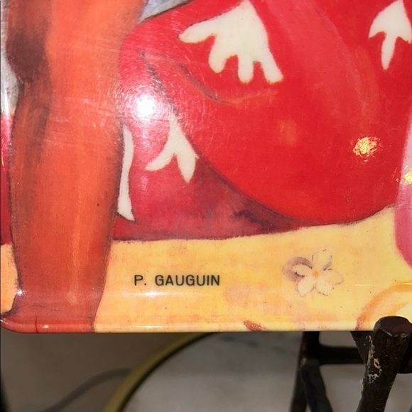 P. Gauguin "Tahitian Women on the Beach" (1891).  12 x 9.5”. Melamine Tray Italy - Picture 6 of 9